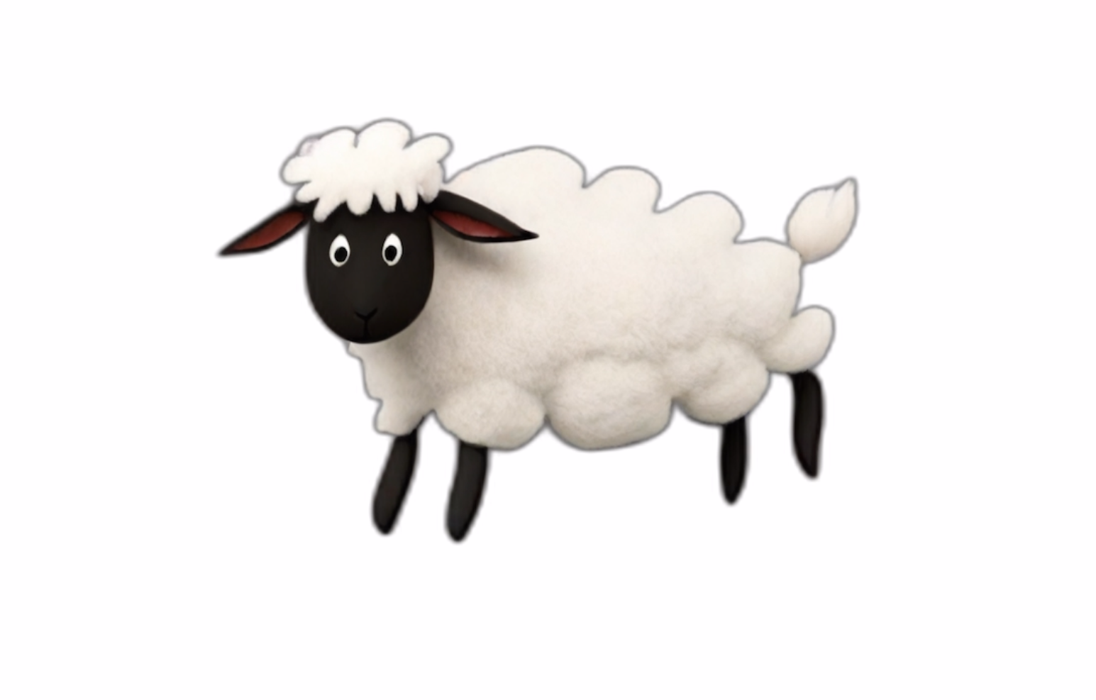 AI generated sheep variation with a dark face